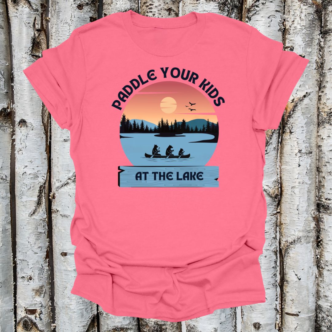 Vintage Paddle Your Kids Lake Shirt Retro Serenity T-shirt