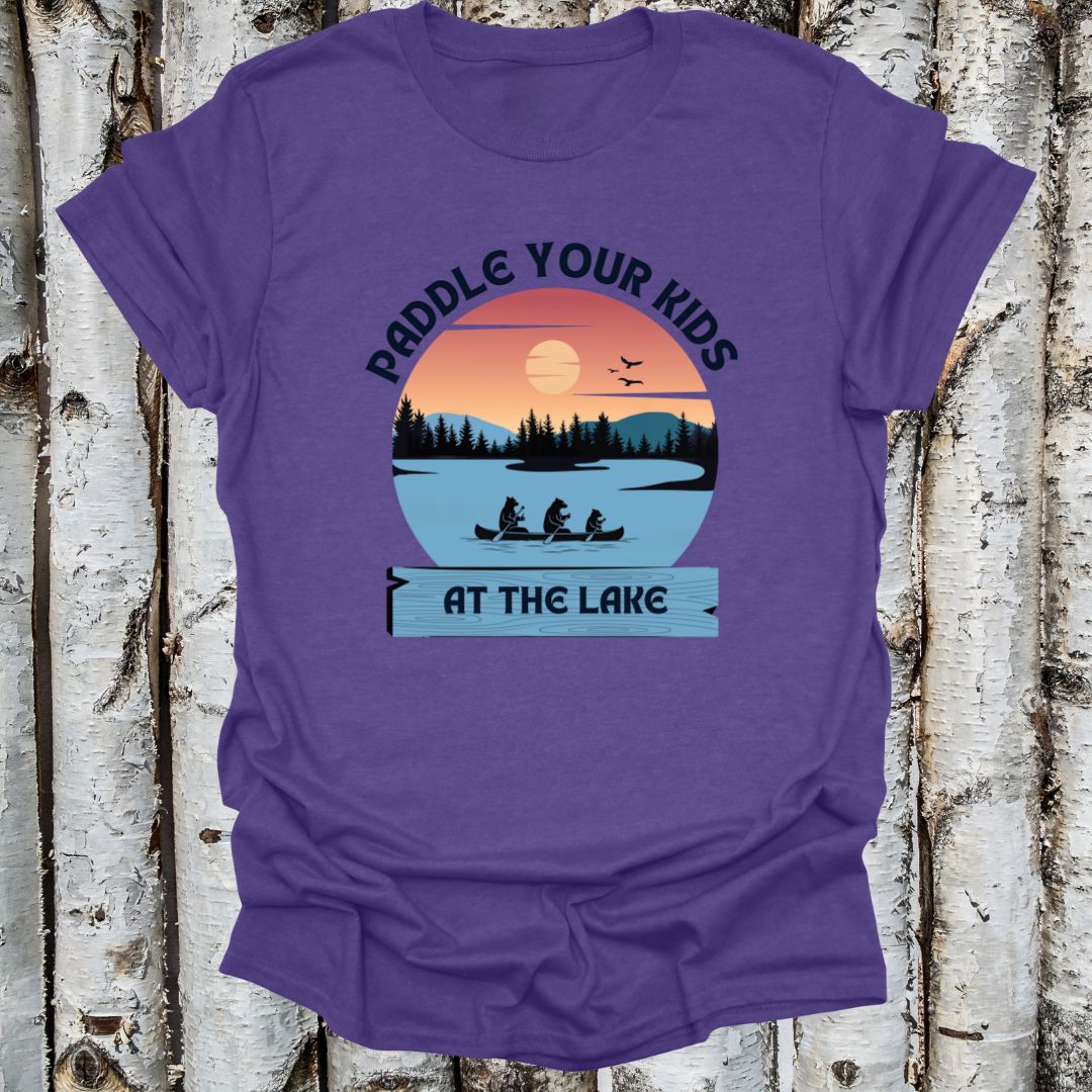 Vintage Paddle Your Kids Lake Shirt Retro Serenity T-shirt
