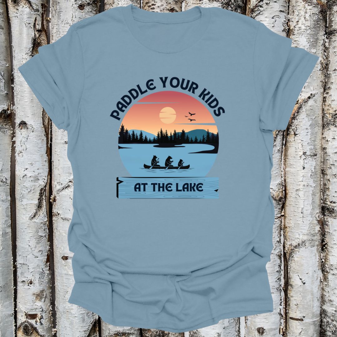 Vintage Paddle Your Kids Lake Shirt Retro Serenity T-shirt