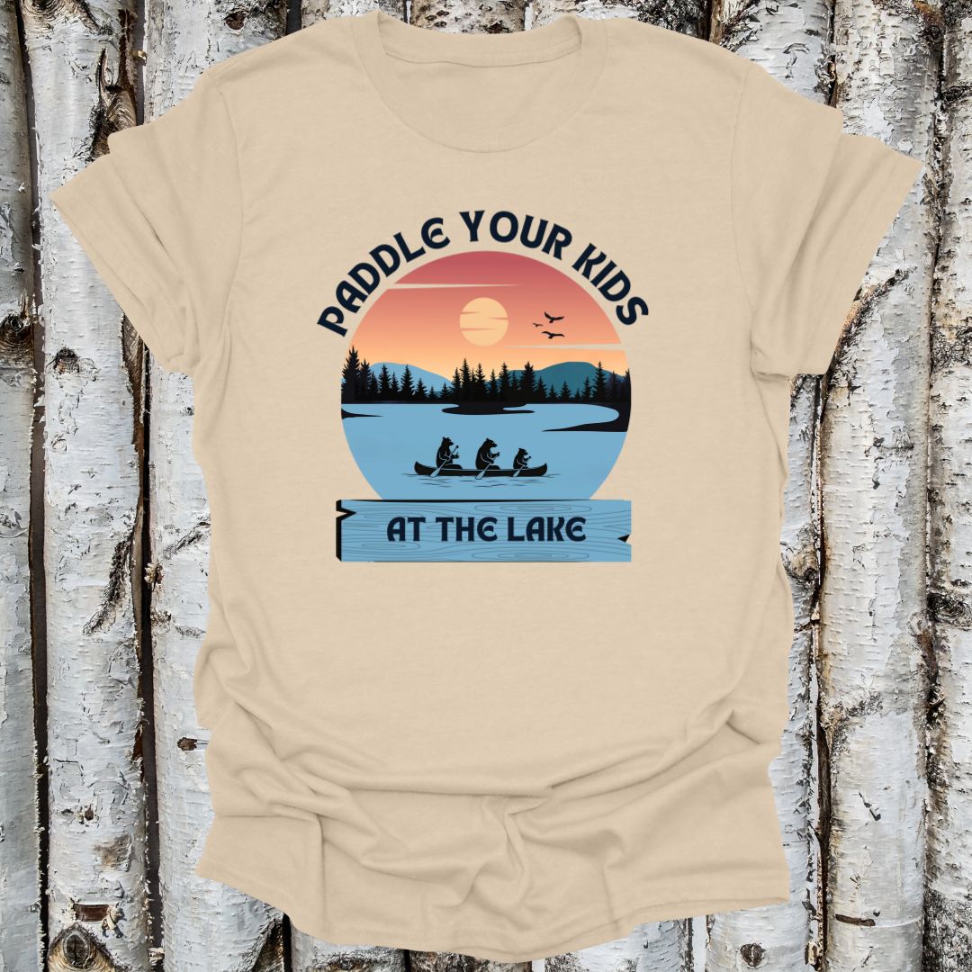 Vintage Paddle Your Kids Lake Shirt Retro Serenity T-shirt