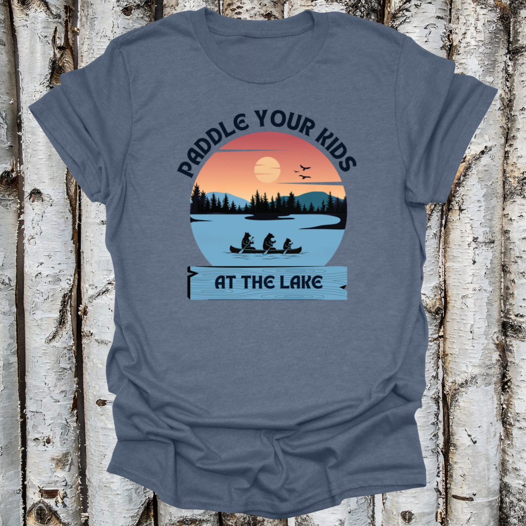 Vintage Paddle Your Kids Lake Shirt Retro Serenity T-shirt