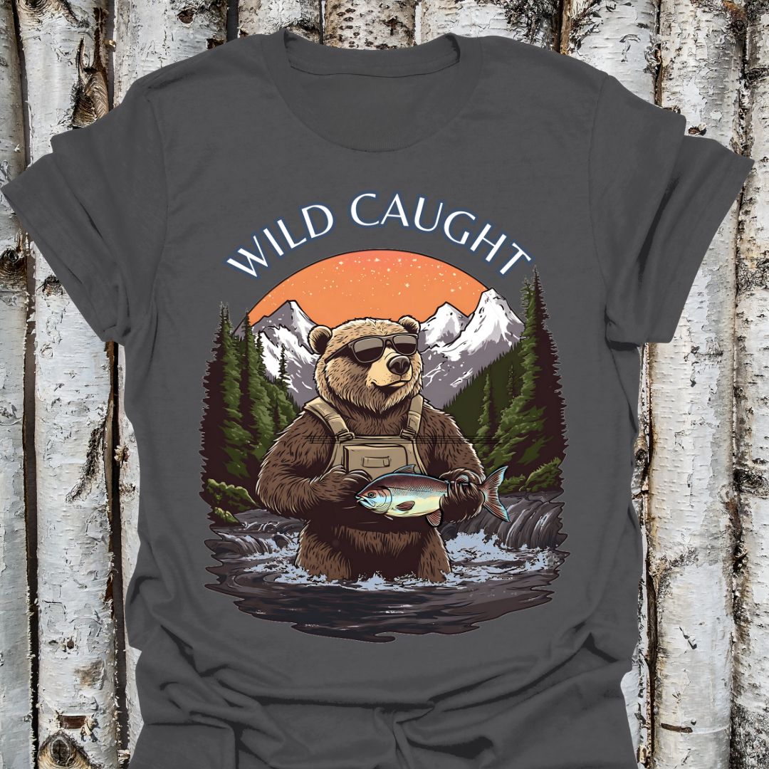 Wild Caught Fishing Bear Tee