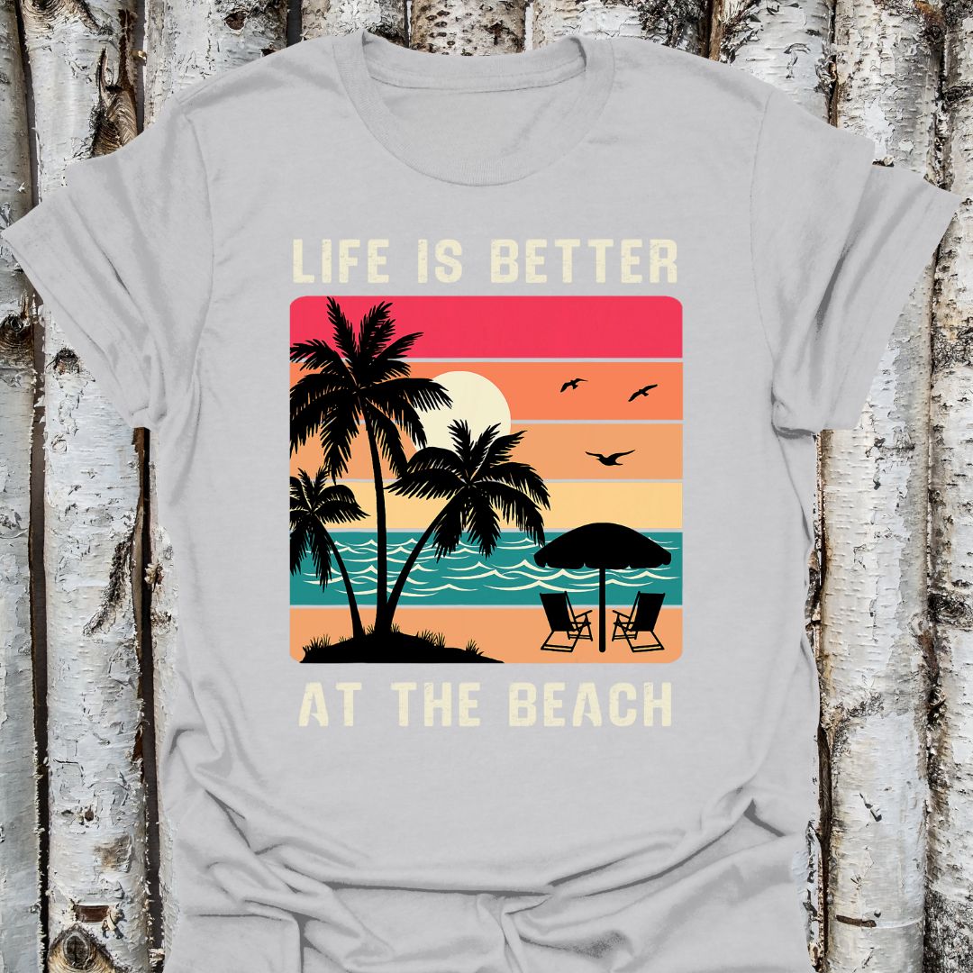 Life is Better at the Beach Sunset Tee