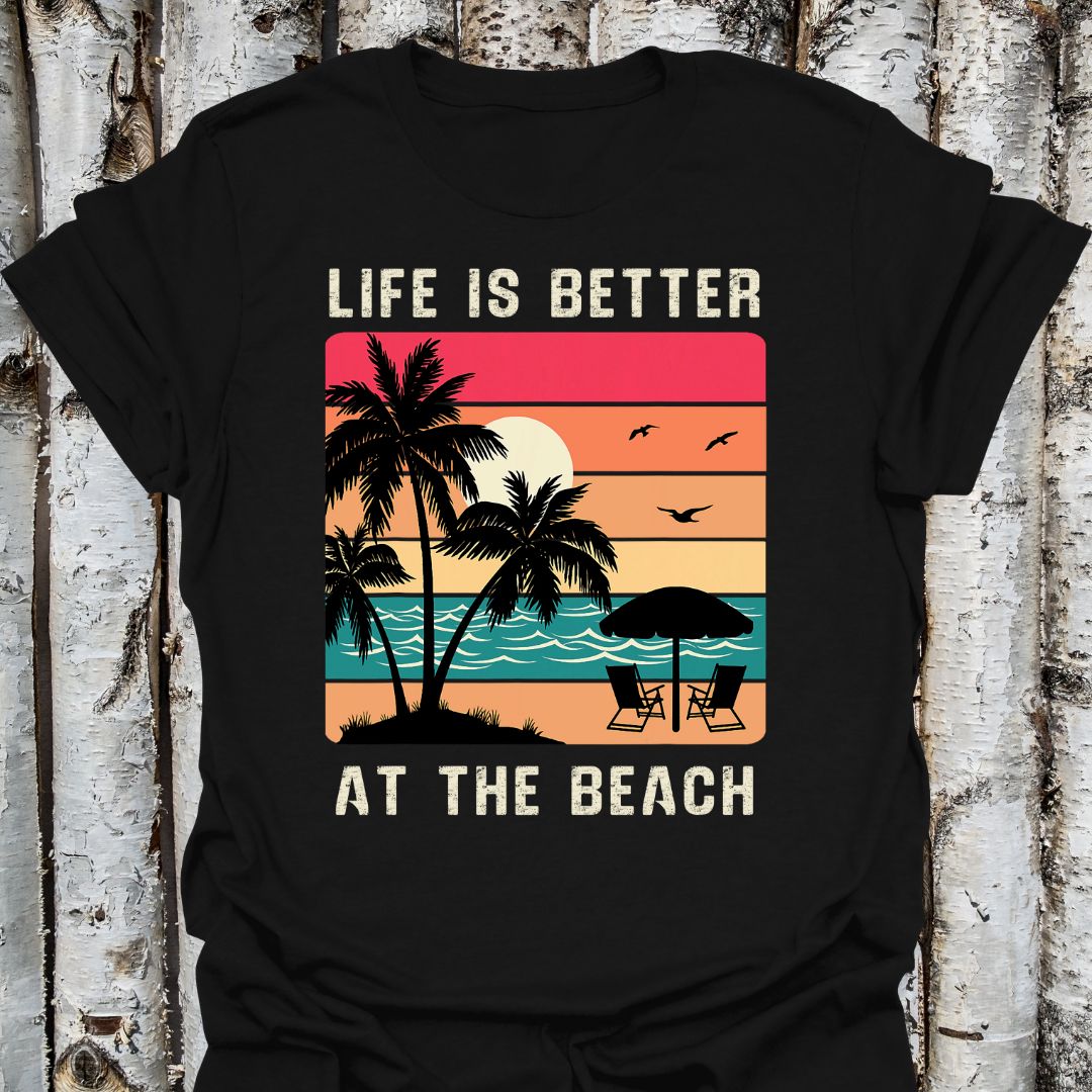 Life is Better at the Beach Sunset Tee