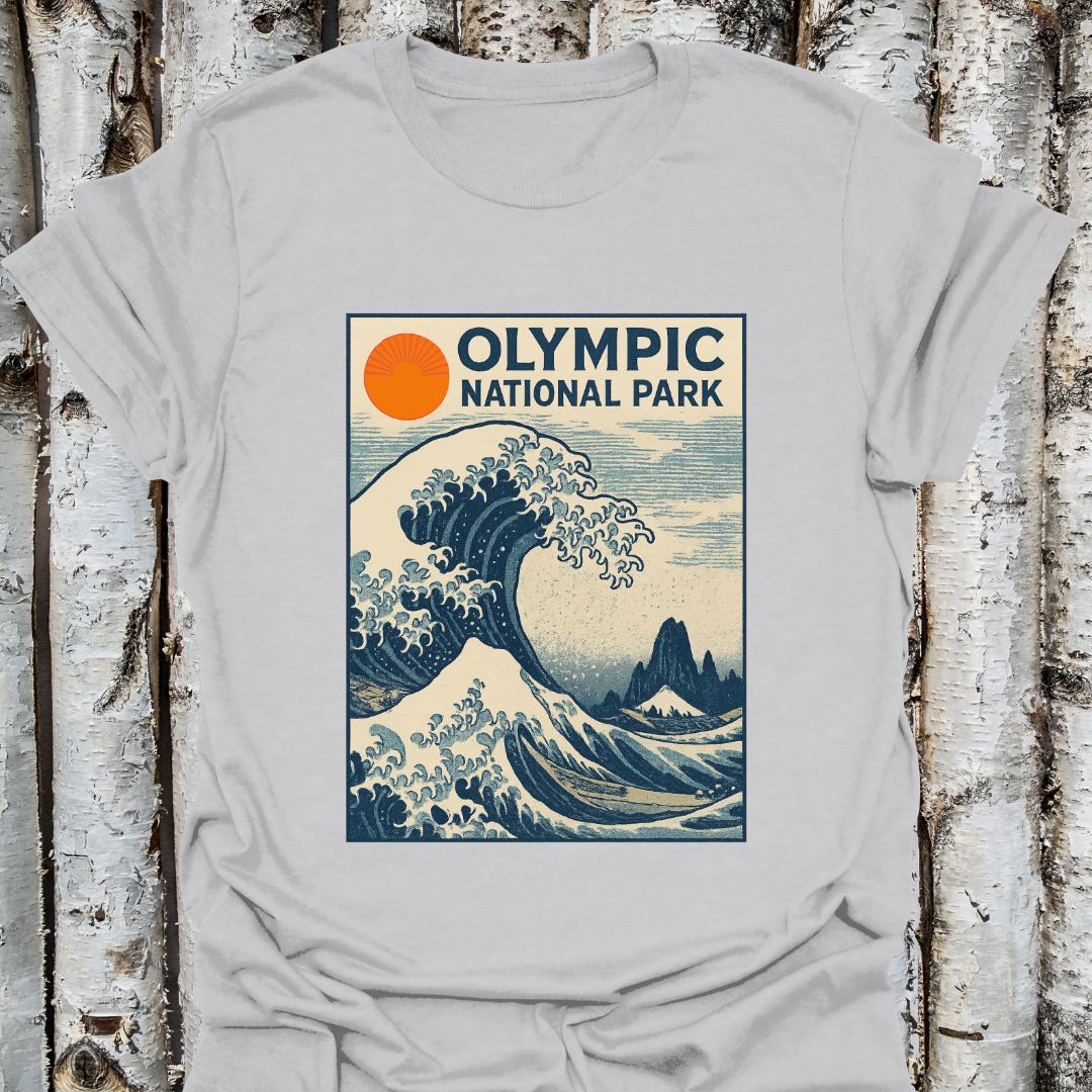 Olympic National Park Japanese Art T-Shirt