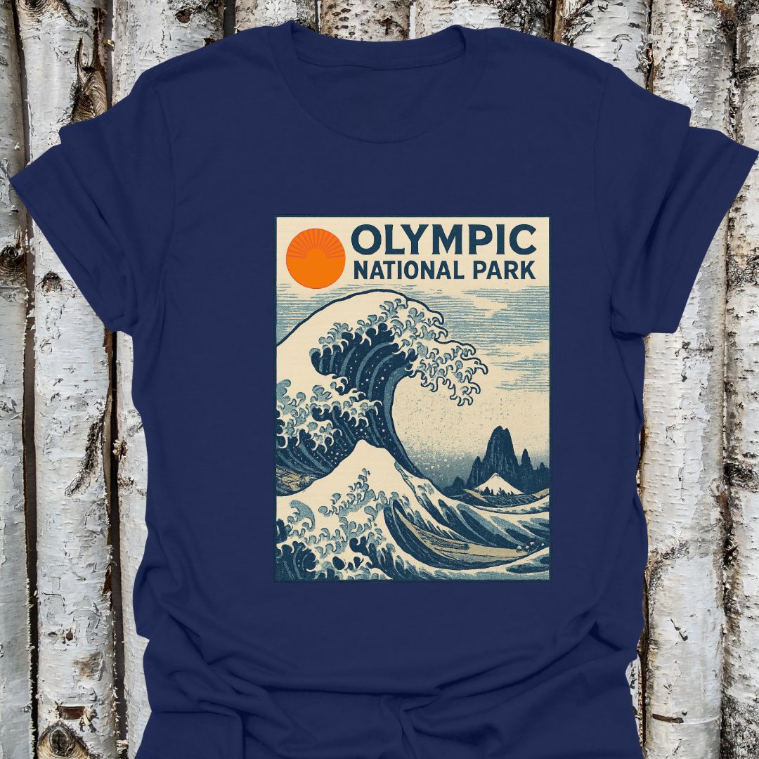 Olympic National Park Japanese Art T-Shirt