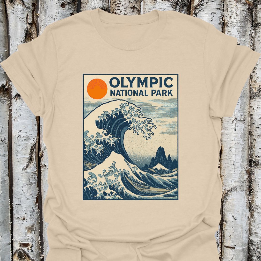 Olympic National Park Japanese Art T-Shirt