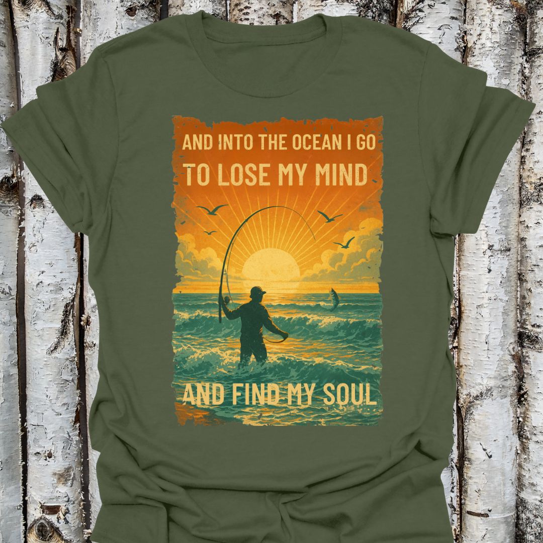 Find Your Soul in the Ocean Fishing T-shirt