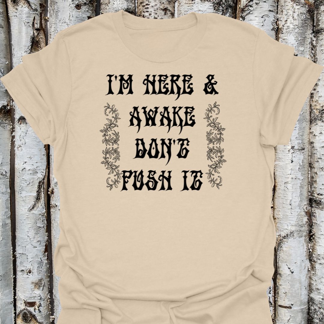 I'm Here & Awake Don't Push It