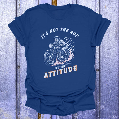 Not the Age It's the Attitude Retro Motorcycle Shirt