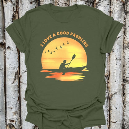 Love a Good  Paddling Unisex Tee, Kayaker Shirt