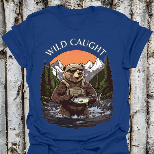 Wild Caught Fishing Bear Tee