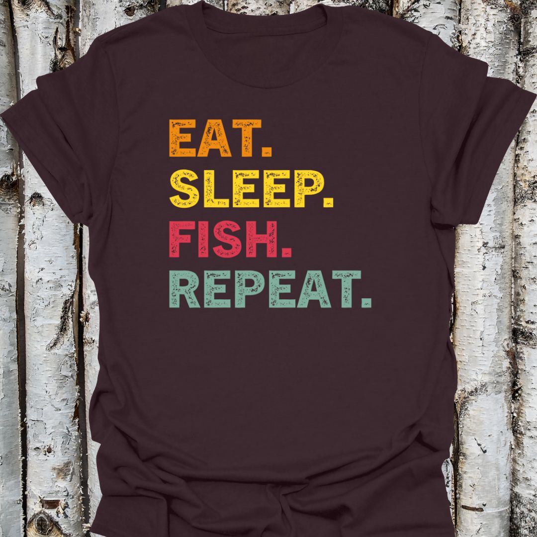 Eat Sleep Fish Repeat Unisex T-Shirt