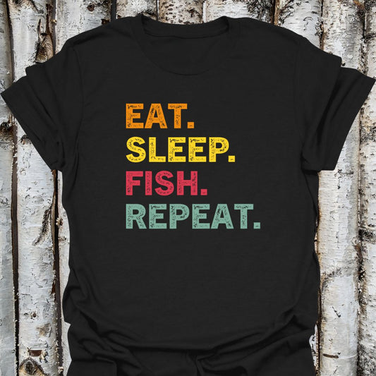 Eat Sleep Fish Repeat Unisex T-Shirt
