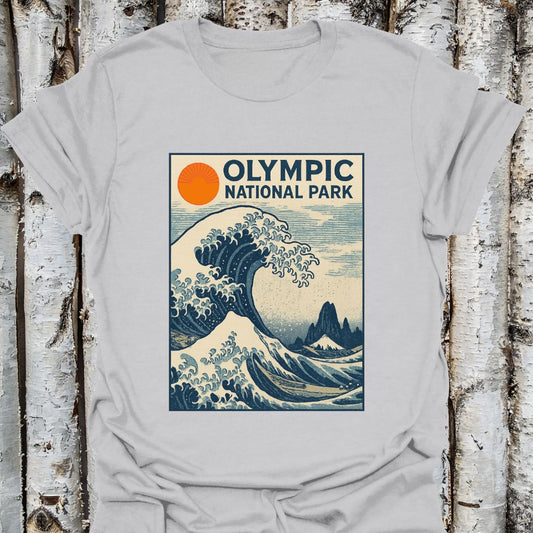 Olympic National Park Japanese Art T-Shirt