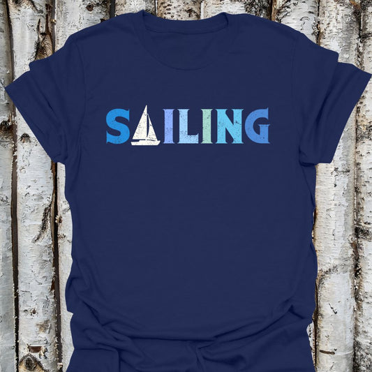 Sailing Distressed T-shirt