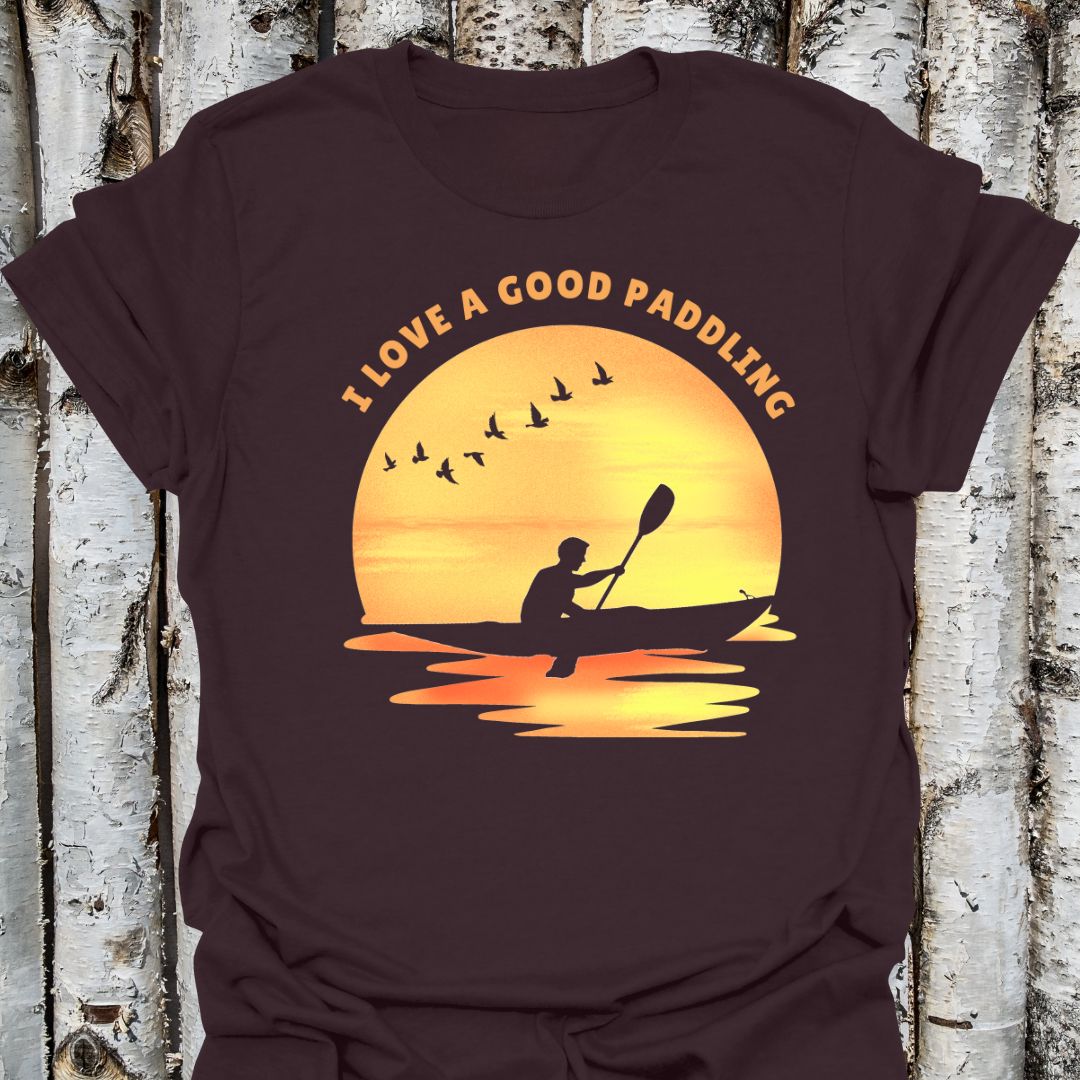 Love a Good  Paddling Unisex Tee, Kayaker Shirt