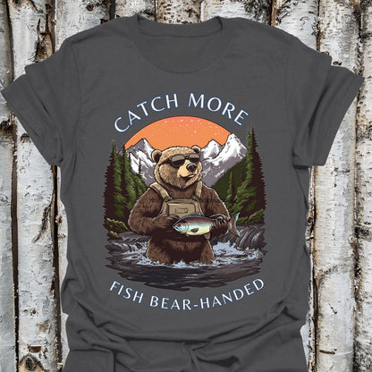 Catch More Fish Bear Handed Trout Tee
