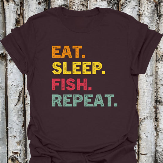 Eat Sleep Fish Repeat Unisex T-Shirt